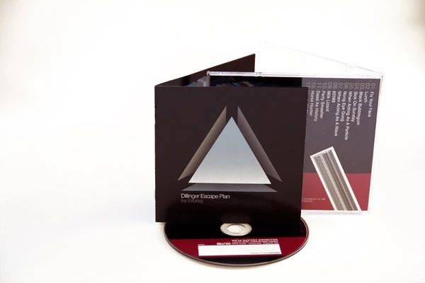 The Dillinger Escape Plan, Ire Works digipak, open, with triangle artwork