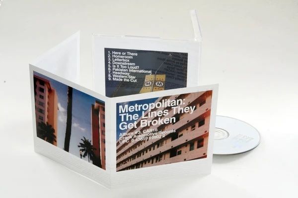 Metropolitan, The Lines They Get Broken CD, gatefold with a South Florida apartment building